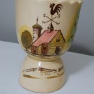 Vintage Ceramic Egg Cup Barn Weathervane Rooster Farmhouse Japan ttltt25