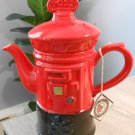 Price & Kensington British England Post Mail Box Tea Pot Black Red   ttltt31