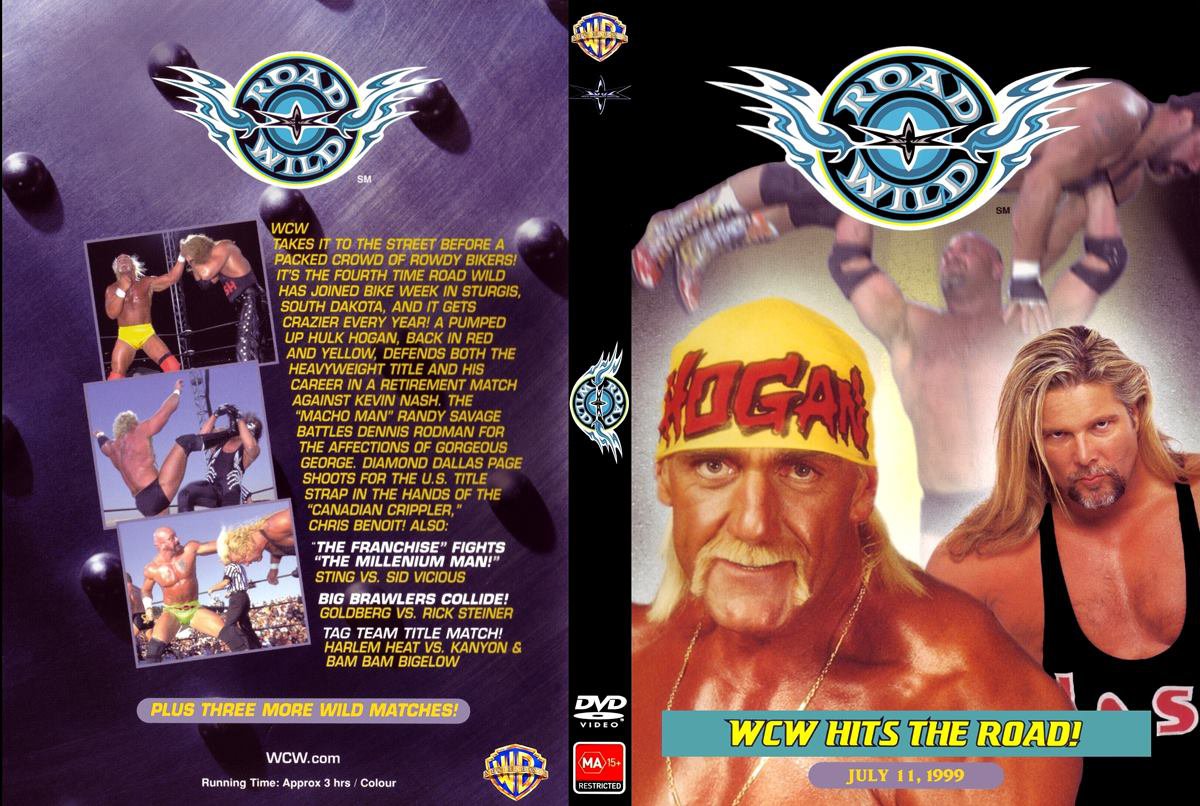 Wcw road wild 1999 with countdown w/dvd case dvd