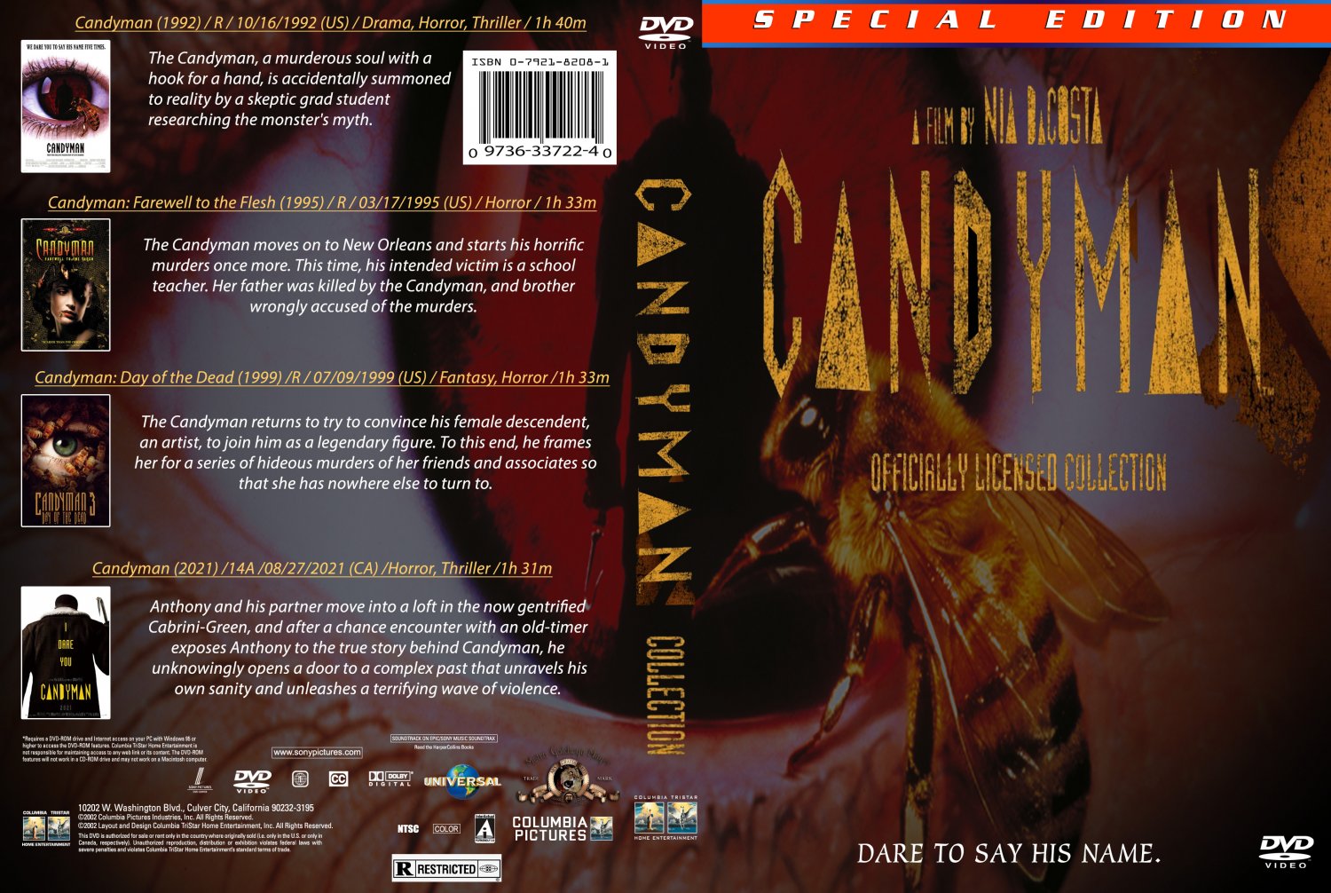 Candyman 1-4 w/dvd case dvd