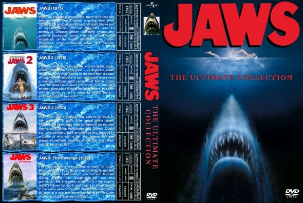 Jaws 1-4 w/dvd case dvd