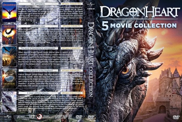 Dragonheart 1-5 w/dvd case dvd