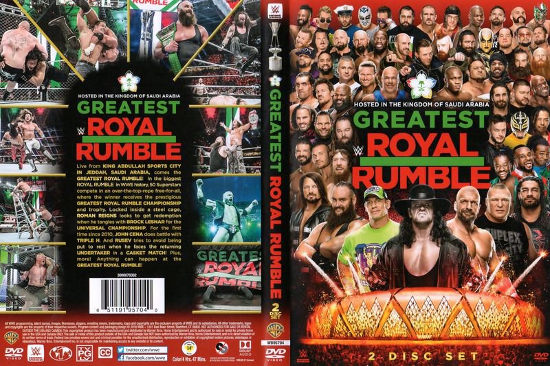 Wwe greatest royal rumble 2018 with kickoff w/dvd case dvd