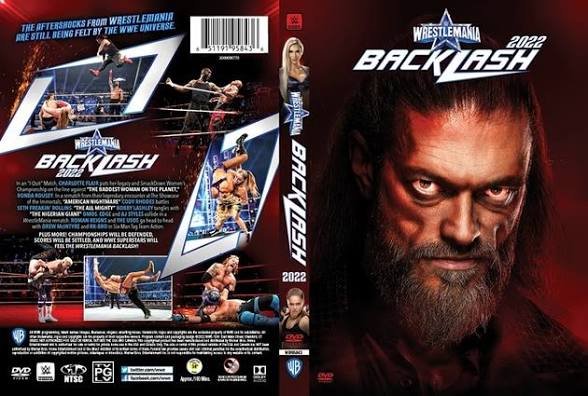 Wwe backlash 2022 with kickoff w/dvd case dvd