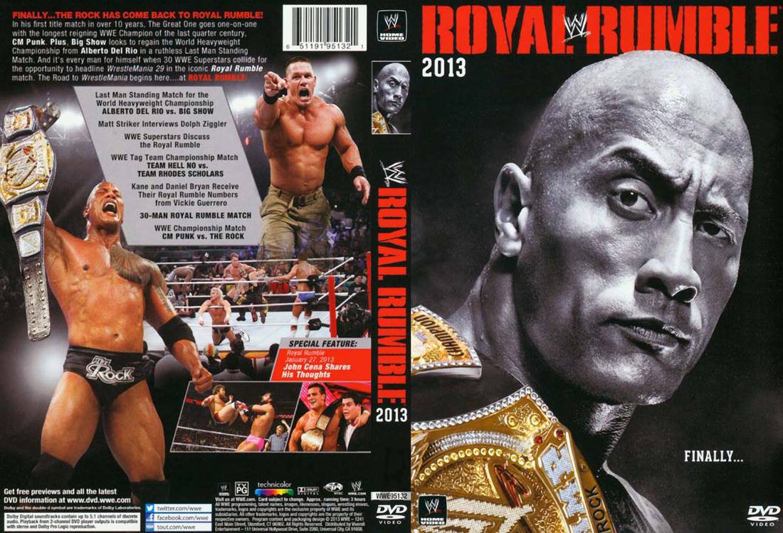 Wwe royal rumble 2013 with countdown w/dvd case dvd