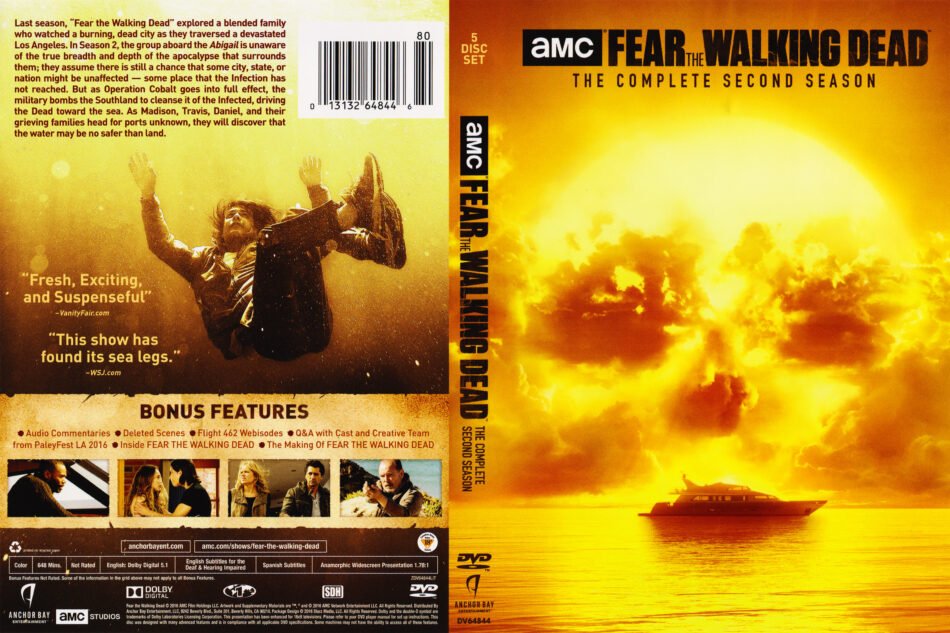 Fear the walking dead:the complete season 2 w/dvd case 2 disc dvd
