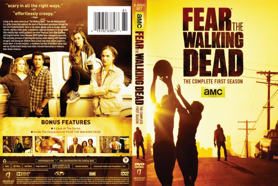 Fear the walking dead:the complete season 1 w/dvd case dvd