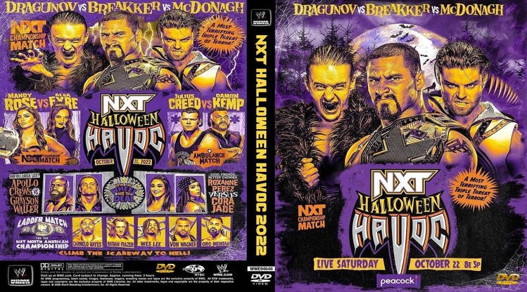 Nxt halloween havoc 2022 with countdown w/dvd case dvd
