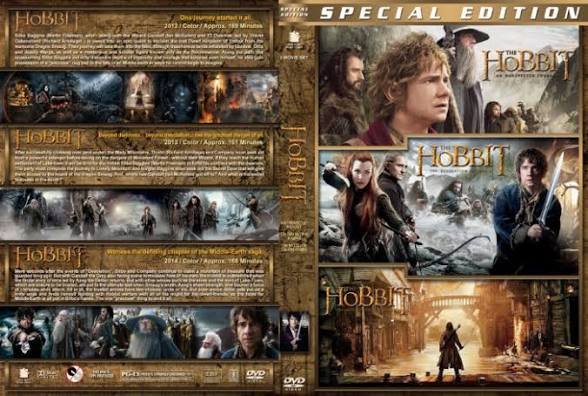 The hobbit 1-3 w/dvd case dvd