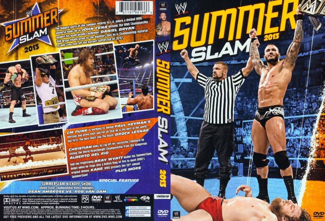 Wwe summerslam 2013 with countdown w/dvd case dvd