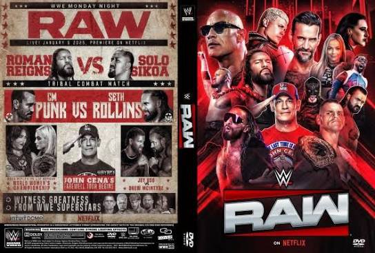 Wwe raw:january 6, 2025 w/dvd case dvd