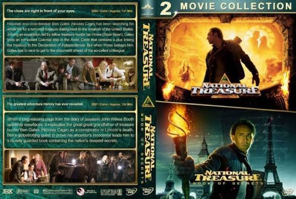 National treasure 1 & 2 w/dvd case dvd