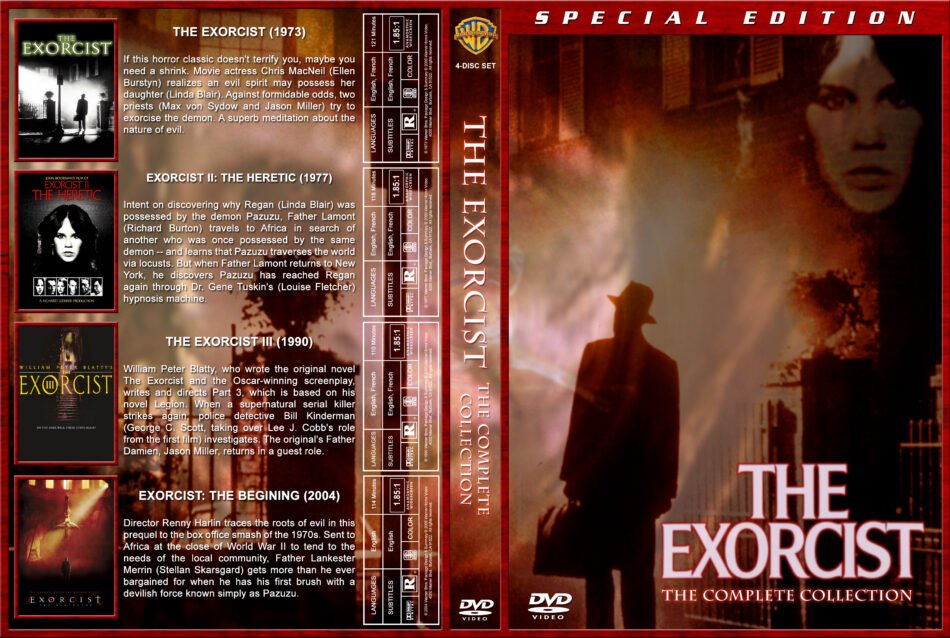 The exorcist 1 to 4 w/dvd case dvd