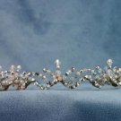 Aubrey Platinum and Crystal Tiara by Elizabeth Claire