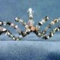 Aubrey Platinum and Crystal Tiara by Elizabeth Claire