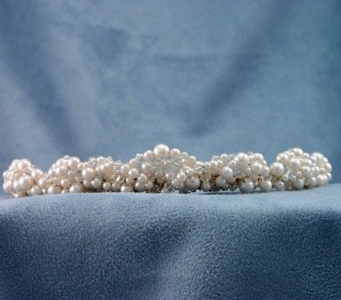 Classic Pearl and Crystal "Allison" Tiara by Elizabeth Claire