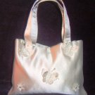 Silk Satin Bridal Purse w/ Butterflies by Erin Cole