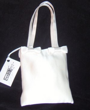 Erin Cole Silk Satin Bridal Purse with Bows