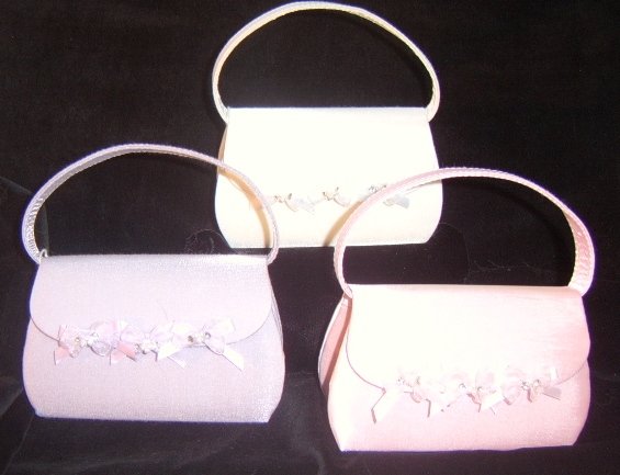 Girl's Special Occassion Purses in White & Pastels