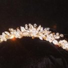Paige Petite Crystal & Gold Tiara Comb