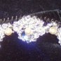 Sparkling Flowers Crystal & Freshwater Pearl Comb