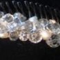 Windsor Tiara Comb of Clear Crystal & Freshwater Pearls