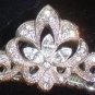 Nelson D'leon Art Deco Tiara Comb in Rhodium