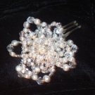 Fiona Large Freshwater Pearl, Seed Bead & Crystal Comb