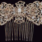Large Scroll Convertible Comb - Brooch by AA Bridal