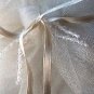 Jennifer Leigh Tulle Covered Silk Pillow with Swarovski Crystals