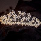 Dainty June Enameled Daisy Bridal Tiara by Debra Moreland for Paris