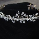 Florence Tiara by Renee Romano in Clear Crystal and Freshwater Pearls