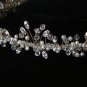 Florence Tiara by Renee Romano in Clear Crystal and Freshwater Pearls