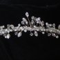 Florence Tiara by Renee Romano in Clear Crystal and Freshwater Pearls