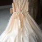 Luli & Me Ivory Embroidered English Net Special Occassion Dress
