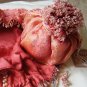 Rose-Pink Lace & Taffeta Beaded Jewelry Pouch