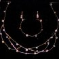 Thea handcrafted wire & Crystal Jewelry Set by Elizabeth Claire,