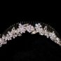 Perfect Pear Cubic Zirconia & Swarovski Crystal Comb  set in Non-tarnishing Silver