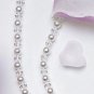Graceful Lily Pearl & Crystal Single Strand Necklace