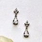 Perfect Pear Diamond Drop Earring of Cubic Zirconia, set in Rhodium