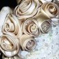 Champagne & Roses Juliette Cap style Fabric Fascinator