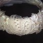 Ciara's Circlet Silk and Venice Lace  Flowergirl Wreath with Back Bow