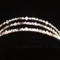 Samia Split Crystal Band Tiara of Baguette, Brilliant & Marquis Crystals set in Silver