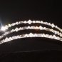 Samia Split Crystal Band Tiara of Baguette, Brilliant & Marquis Crystals set in Silver