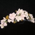 Fleur handcrafted Porcelain Rose Tiara Comb by Kristina Eaton