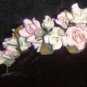 Fleur handcrafted Porcelain Rose Tiara Comb by Kristina Eaton