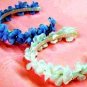 Custom Made Delicate Flowers with Crystal Headband for Girls in over 25 colors