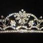 Gemma Crystal and Rhinestone Tiara in Silver