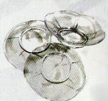 Package of 50 Clear Plastic Favor Saucers