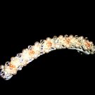 Peaches and Cream Pearl & Crystal Petite Comb